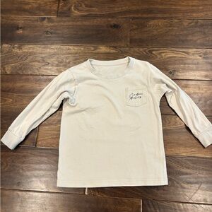 Kids Beige Long Sleeve Tee